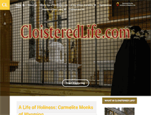 Tablet Screenshot of cloisteredlife.com